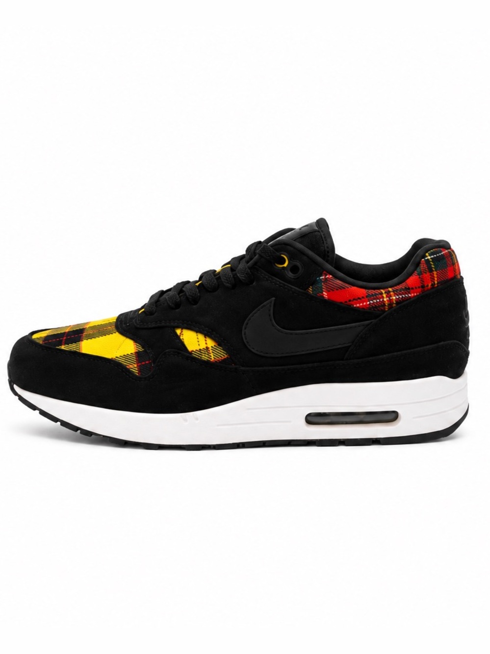 Nike Air Max 1 SE Tartan Plaid Red Yellow Size 8